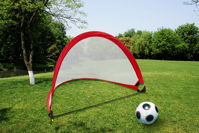 Portable Kids Soccer Goals Set &ndash; 2 Pop Up Soccer Goals, Cones, Goal Carry Bag Payday Deals
