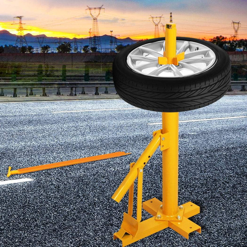 Portable Manual Tyre Changer Bead Breaker Car 4WD Van Motorcycle 8"-18" Yellow Payday Deals
