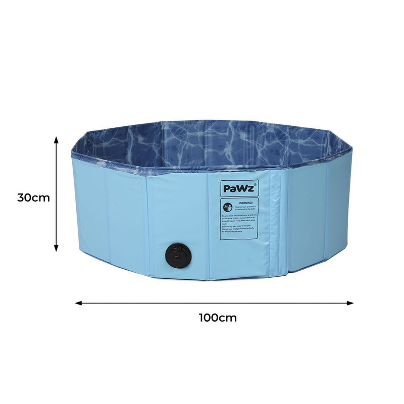 Portable Pet Swimming Pool Kids Dog Cat Washing Bathtub Outdoor Bathing L Payday Deals