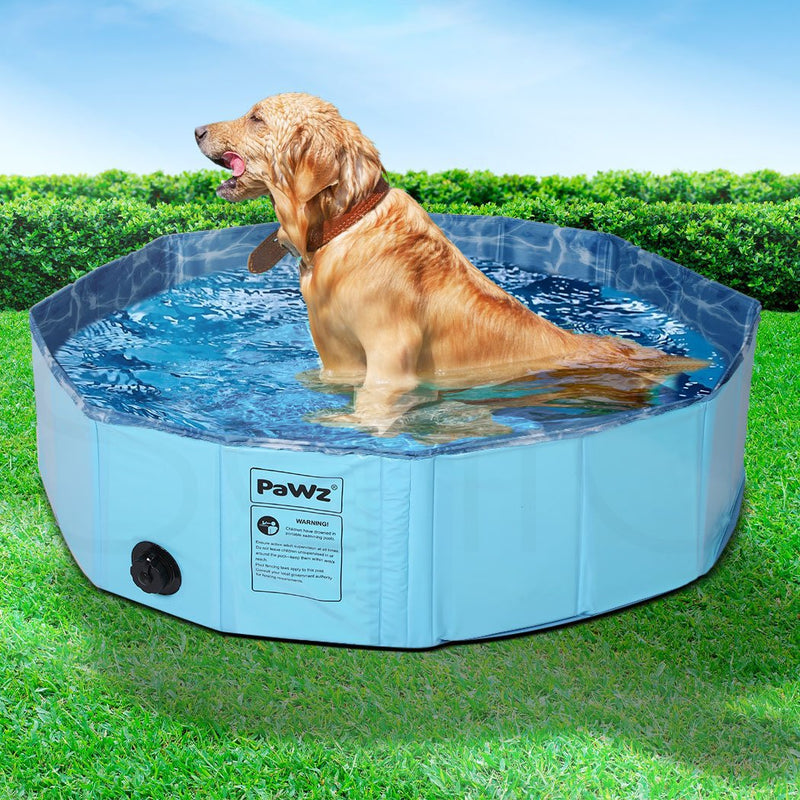 Portable Pet Swimming Pool Kids Dog Cat Washing Bathtub Outdoor Bathing M Payday Deals