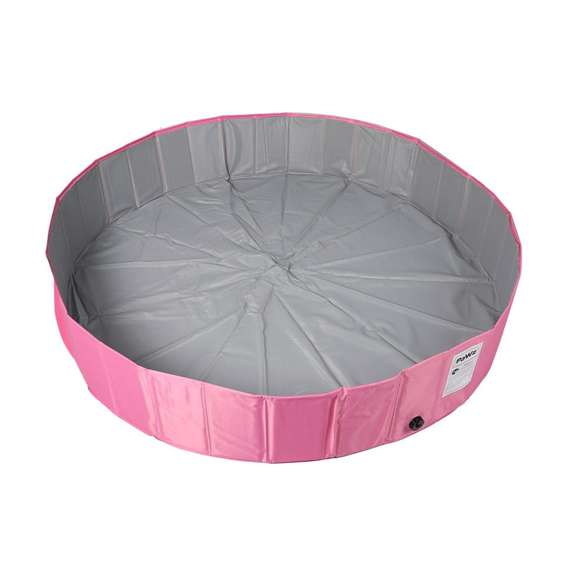 Portable Pet Swimming Pool Kids Dog Cat Washing Bathtub Outdoor Bathing Pink M Payday Deals