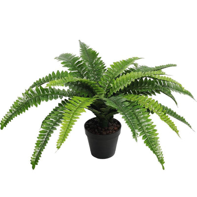 Artificial Potted Natural Green Boston Fern (50cm high 70cm wide) Payday Deals