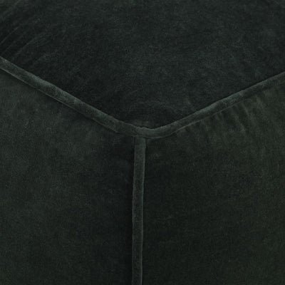 Pouffe Cotton Velvet 40x40x40 cm Forest Green Payday Deals