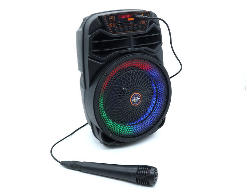 Precision Audio 6.5" Portable Karaoke Bluetooth Party Speaker LED Lights Wired Microphone CH625 Payday Deals