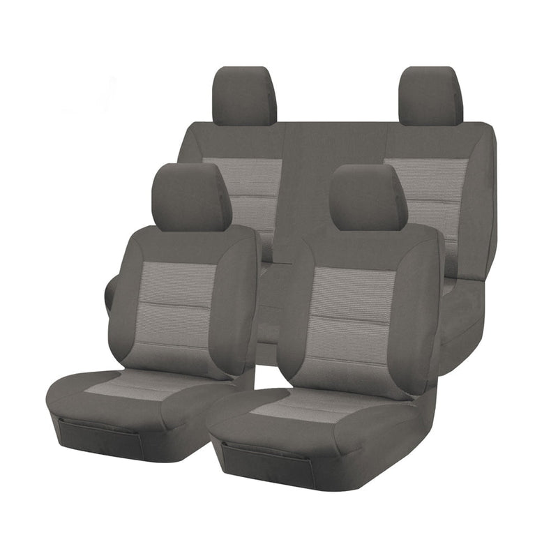 Premium Jacquard Seat Covers - For Nissan Frontier D23 Series Dual Cab (2015-2017) Payday Deals