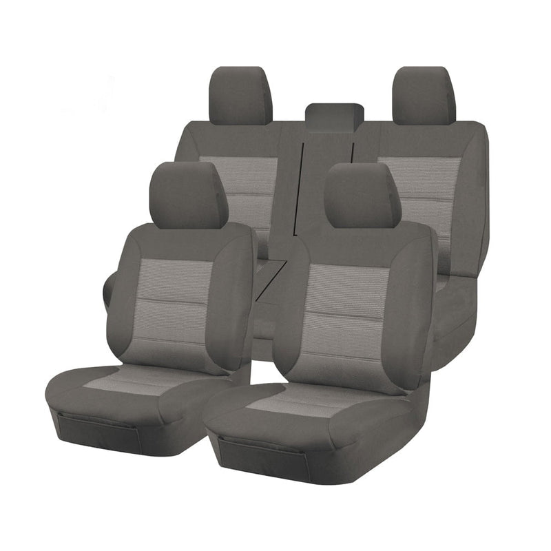 Premium Jacquard Seat Covers - For Toyota Tacoma Dual Cab (2015-2022) Payday Deals