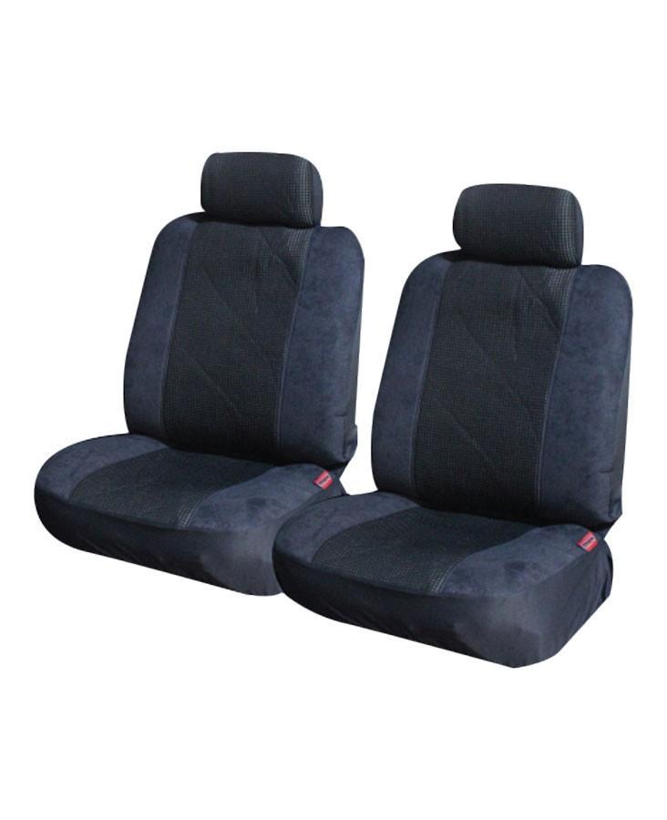 Prestige Suede Rear Seat Covers - Universal Size 06/08H Grey Payday Deals