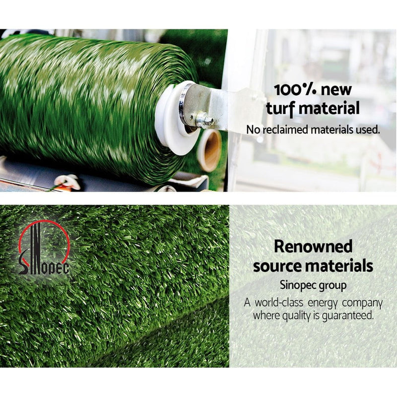 Primeturf 1x20m Artificial Grass Synthetic Fake 20SQM Turf Lawn 17mm Tape Payday Deals