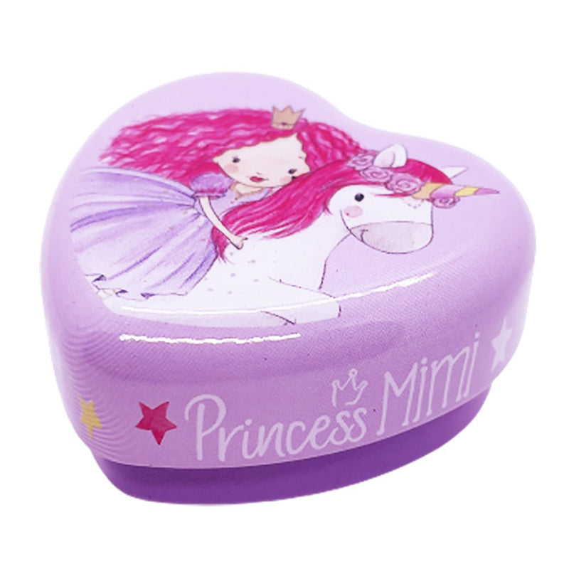 Princess Mimi Small Heartshape Tooth Fairy Tin with Unicorn Payday Deals