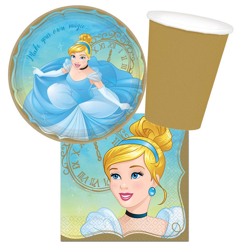 Princess Once Upon A Time Cinderella 8 Guest Tableware Pack Payday Deals