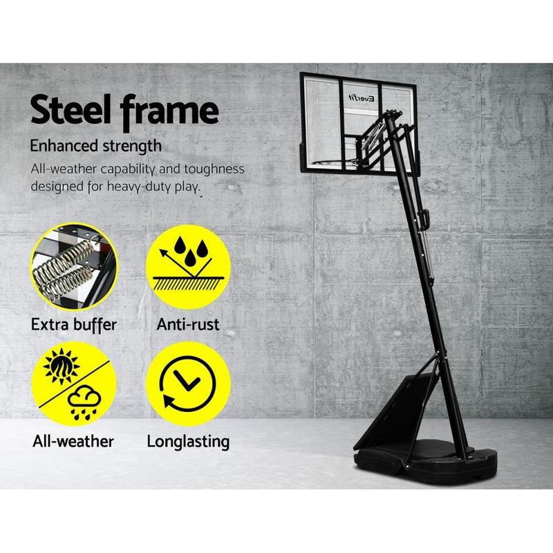 Everfit Pro Portable Basketball Stand System Ring Hoop Net Height Adjustable 3.05M Payday Deals