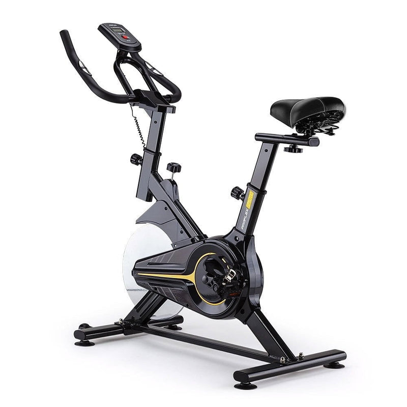 PROFLEX Commercial Spin Bike Flywheel Exercise Fitness Home Gym Yellow Payday Deals