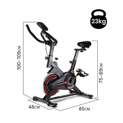 PROFLEX Spin Bike Flywheel Commercial Gym Exercise Home Fitness Red Payday Deals