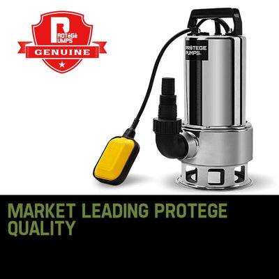 PROTEGE 2000W Submersible Dirty Water Pump Bore Tank Well Steel Automatic Payday Deals