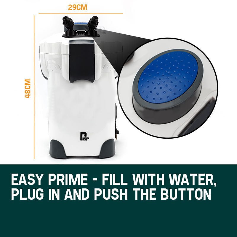 PROTEGE Aquarium External Canister Filter Aqua Fish Tank Multi Stage Pond Pump UV Light Payday Deals