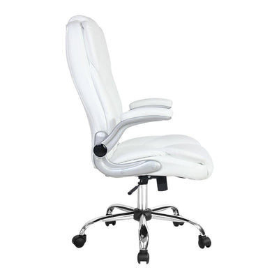PU Leather Executive Office Desk Chair - White Payday Deals