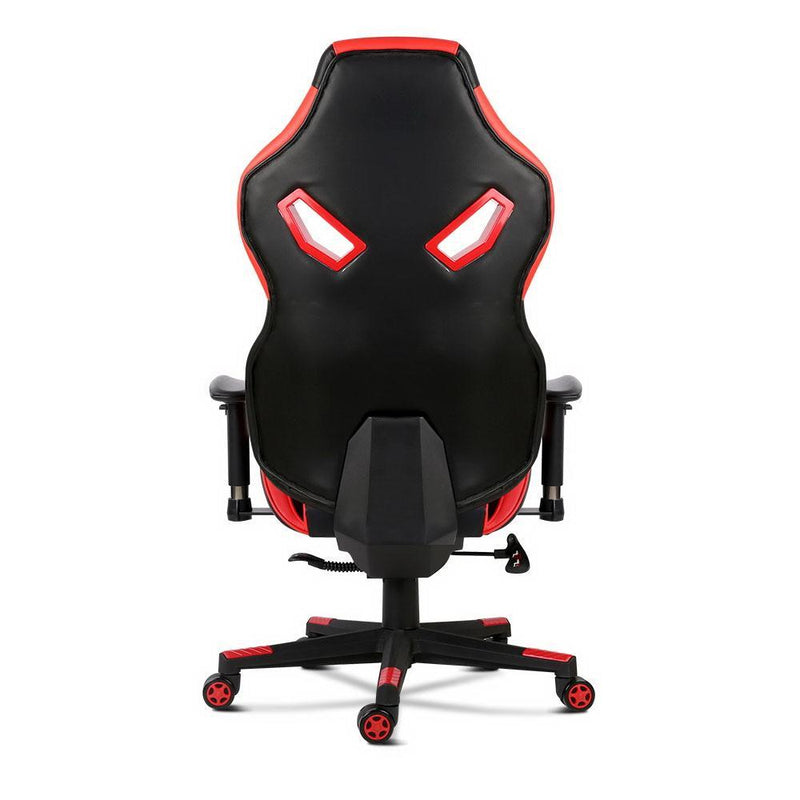 PU Leather Gaming Style Desk Chair - Black and Red