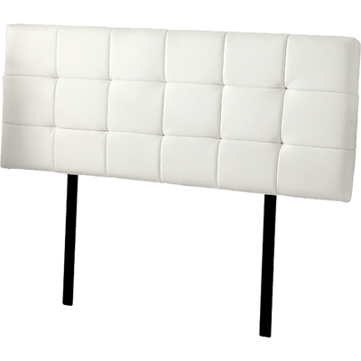 PU Leather Queen Bed Deluxe Headboard Bedhead - White Payday Deals