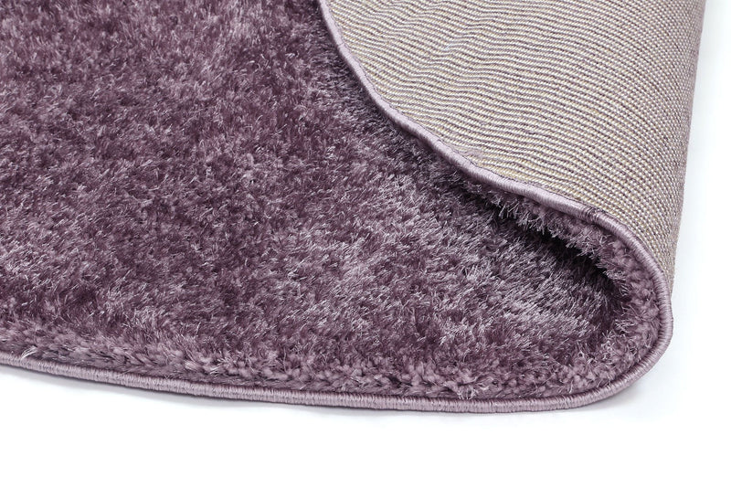 Puffy Soft Shaggy Round Rug Lilac Purple 160x160 cm Round Payday Deals