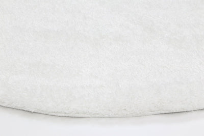 Puffy Soft Shaggy Round Rug White 160x160 cm Round Payday Deals