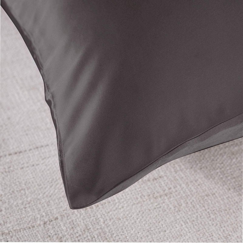 Pure Silk Pillow Case by Royal Comfort-Charcoal Payday Deals