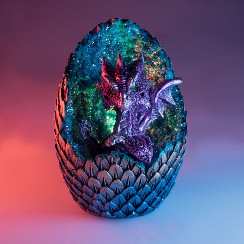 Purple Baby Dragon Crystal Egg LED Light Payday Deals