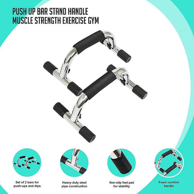 Push Up Bar Stand Handle Muscle Strength Exercise Gym Payday Deals