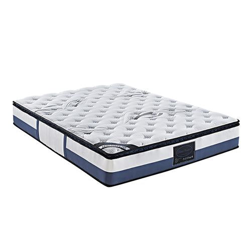 Queen Mattress Latex Pillow Top Pocket Spring Foam Medium Firm Bed Payday Deals