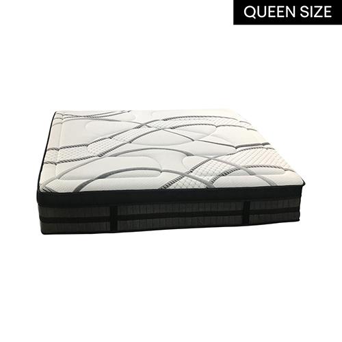 Queen Mattress Pocket Coil Spring Foam Firm Bed 32cm thick Payday Deals