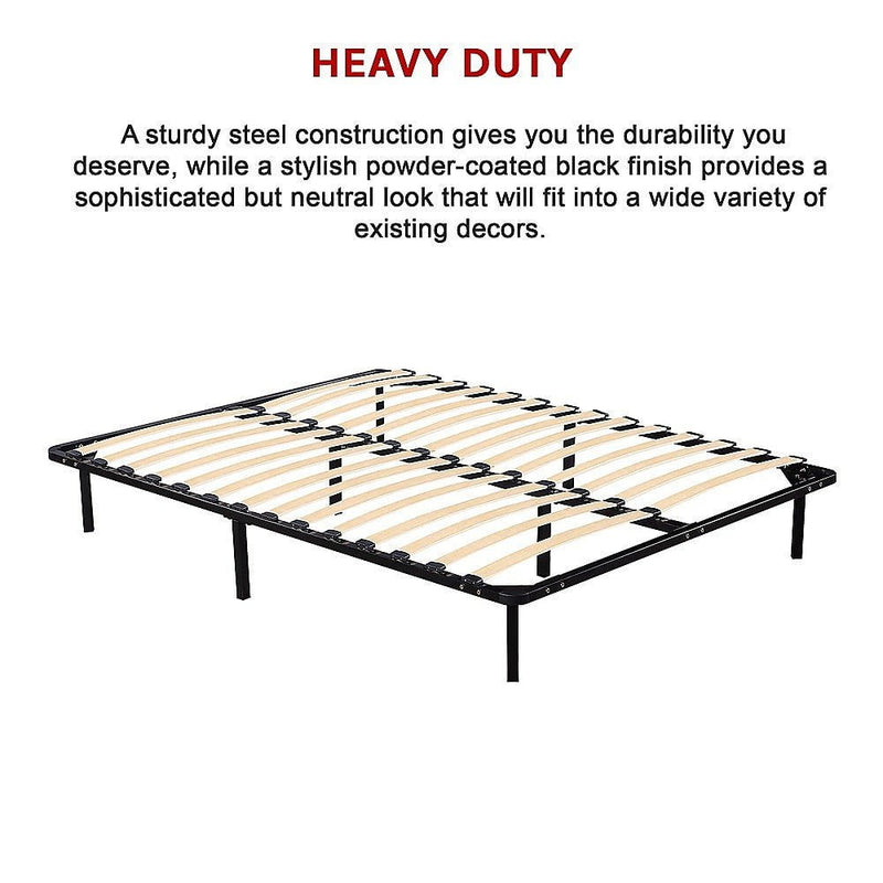 Queen Metal Bed Frame - Bedroom Furniture Payday Deals