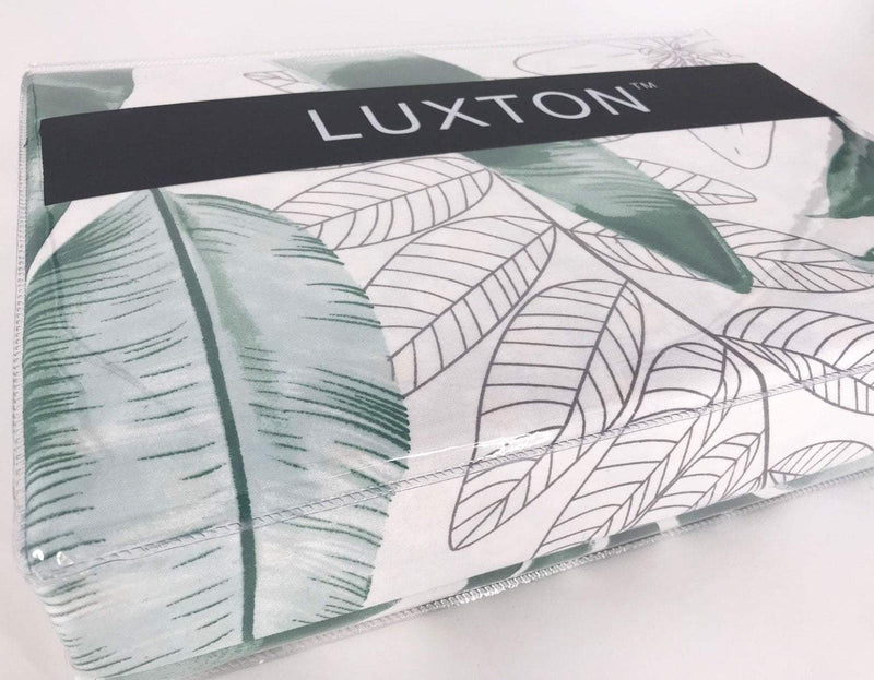 Queen Size 3pcs Cotton Floral Leaf Quilt Cover Set Payday Deals