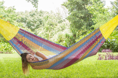 Queen Size Mayan Legacy Cotton Hammock in Confeti Payday Deals