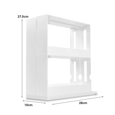 Rack Storage Slide Cabinet Organiser Pantry Kitchen Shelf Spice Jars Can Holder Payday Deals