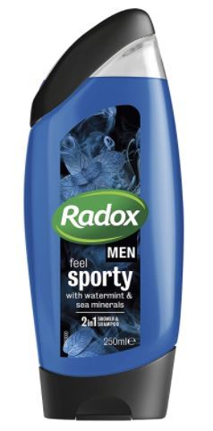 Radox 250mL Shower Gel Feel Sporty & Shampoo 2-In-1 With Watermint & Sea Minerals Payday Deals