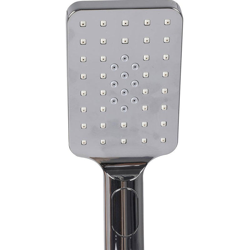 Rain Shower Head Set Silver Square Brass Taps Mixer Handheld High Pressure 8" Payday Deals