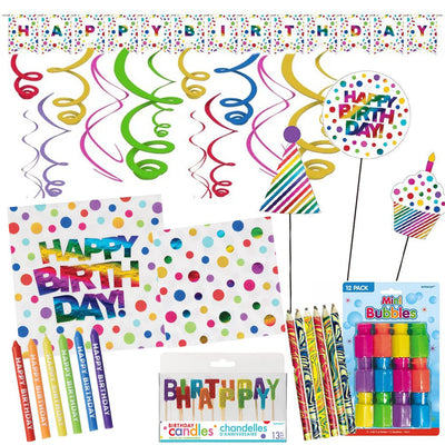 Rainbow Happy Birthday Party Pack
