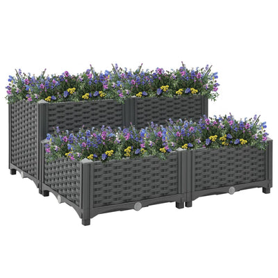 Raised Bed 80x80x38 cm Polypropylene Payday Deals