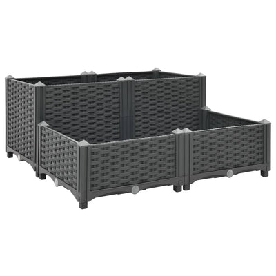 Raised Bed 80x80x38 cm Polypropylene Payday Deals