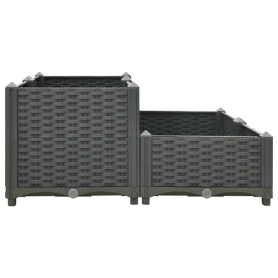 Raised Bed 80x80x38 cm Polypropylene Payday Deals