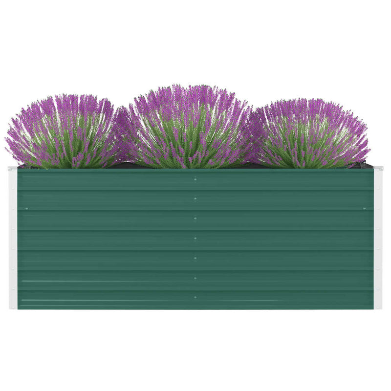 Raised Garden Bed 160x80x45 cm Galvanised Steel Green Payday Deals