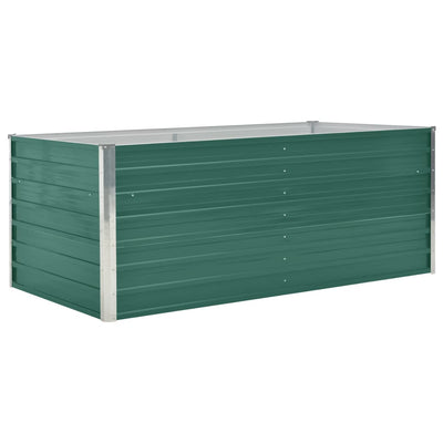 Raised Garden Bed 160x80x45 cm Galvanised Steel Green Payday Deals