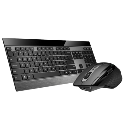 RAPOO 9900M Multi-mode Wireless Ultra-slim Keyboard & Mouse - Bluetooth 3.0, 4.0, 2.4G Multi-Mode Switch, Ultra-Slim Keys, Adjustable DPI Payday Deals