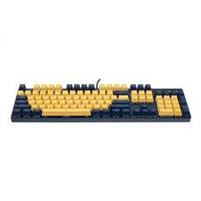 RAPOO V500 Pro Backlit Mechanical Gaming Keyboard Spill Resistant Metal Cover Yellow Blue LS Payday Deals