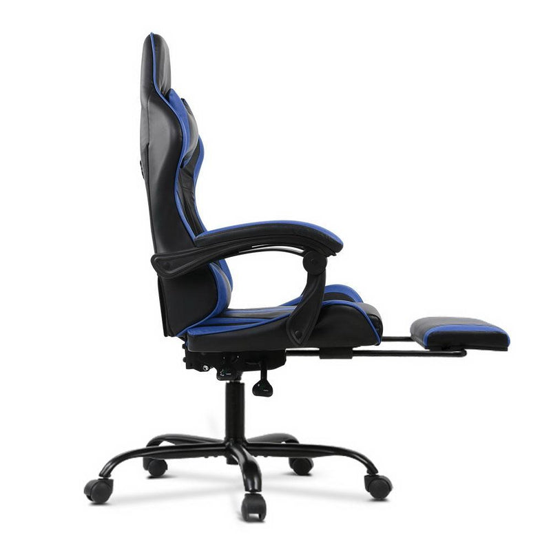 Office Desk Gaming Chair - Black and Blue Payday Deals