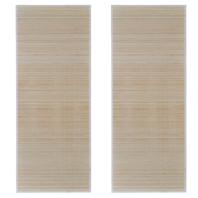 Rectangular Natural Bamboo Rugs 2 pcs 120x180 cm Payday Deals