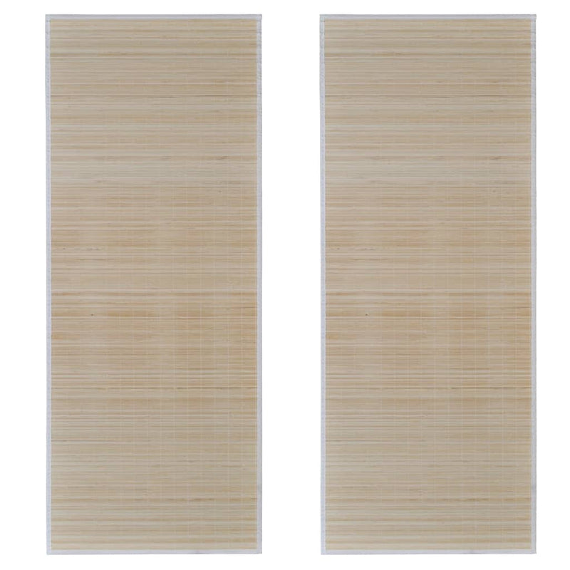 Rectangular Natural Bamboo Rugs 2 pcs 120x180 cm Payday Deals