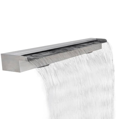 Rectangular Waterfall Pool Fountain Stainless Steel 110 cm Payday Deals