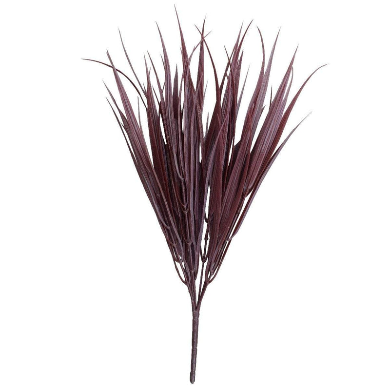 Dark Red Artificial Grass Stem 35cm Long UV Resistant Payday Deals