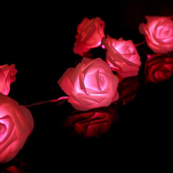 Red Rose battery string fairy light - party night light wedding decoration Payday Deals