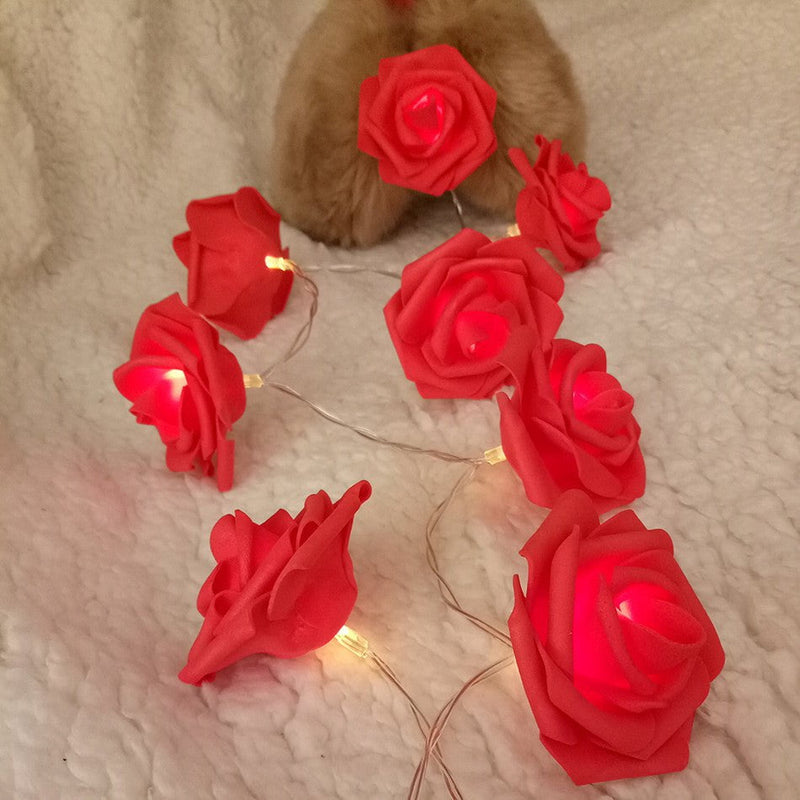 Red Rose battery string fairy light - party night light wedding decoration Payday Deals